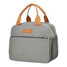 Sac à lunch isotherme portable de style japonais avec doublure en feuille d'aluminium, réutilisable et léger – idéal pour le travail, le