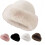 Dames winter bucket hat van imitatiebont, warm en winddicht. 1