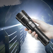 Lanternă portabilă reîncărcabilă cu zoom, 10000Lm, 4 moduri, afișaj LCD – Compatibilă cu baterii AAA/18650