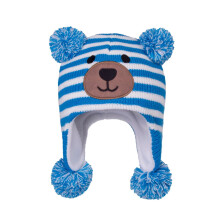 Bonnet d'hiver Nrmvnmi pour tout-petits, bonnet chaud en maille doublé polaire avec cache-oreilles, coupe-vent, chaud et confortable pour bébés