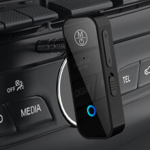 Cuibheoir Glacadóra Fuaime Bluetooth do Ghluaisteáin le Nasc Cobhsaí