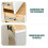 4Sets White Plastic Drawer Slides Under Drawer Rails for Smooth Cabinet Drawers 3