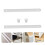 4Sets White Plastic Drawer Slides Under Drawer Rails for Smooth Cabinet Drawers 5