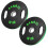 10 kg Rubberized Olympic Plates, Set of 2 1