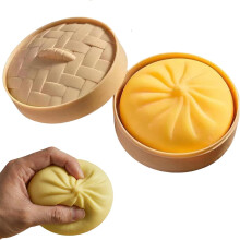 Tajemný knedlík Squishy – Vysoce kvalitní silikonová protistresová hračka, ASMR Fidget s motivem napařovače, pružná stolní hračka pro