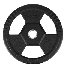 20 kg Olympische Hantelscheibe - Schwarz