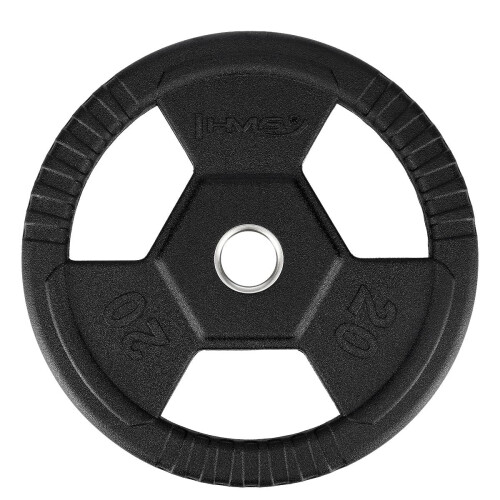 20 kg Olympische Hantelscheibe - Schwarz