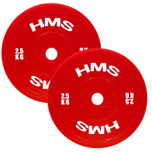 Rote Olympische Hantelscheiben, 2 x 2,5 kg, PE-Material