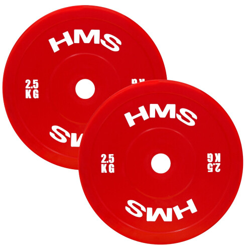 Rote Olympische Hantelscheiben, 2 x 2,5 kg, PE-Material