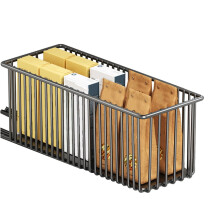 Slide-Out Metal Basket Organizer Shelf for Kitchen, Pantry, Closet, Bedroom & Bathroom – Compatible with Landmark