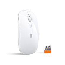 INPHIC M1P oplaadbare draadloze muis met batterij-indicator