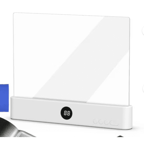 Lampe de lecture LED marque-page avec protection oculaire plate
