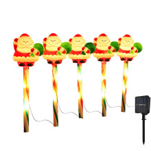 Lampes de sol solaires de Noël étanches, pour la décoration extérieure des jardins et des allées, pour les fêtes de Noël et d'hiver.
