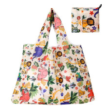 Extra große, faltbare und wiederverwendbare Einkaufstaschen (50 lbs) aus waschbarem Polyester, wiederverwendbare Küchen- und Lebensmitteltaschen