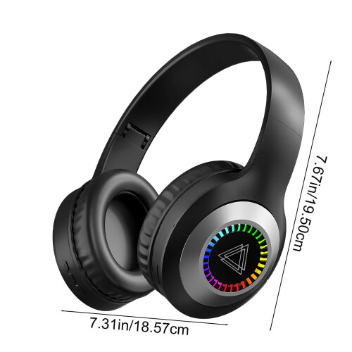 Ασύρματα ακουστικά Bluetooth, πτυσσόμενα, ANC, μπαταρία 30 ωρών, δερμάτινα μαξιλαράκια 1