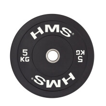 Schwarze olympische Stoßfängerplatte, 5 kg