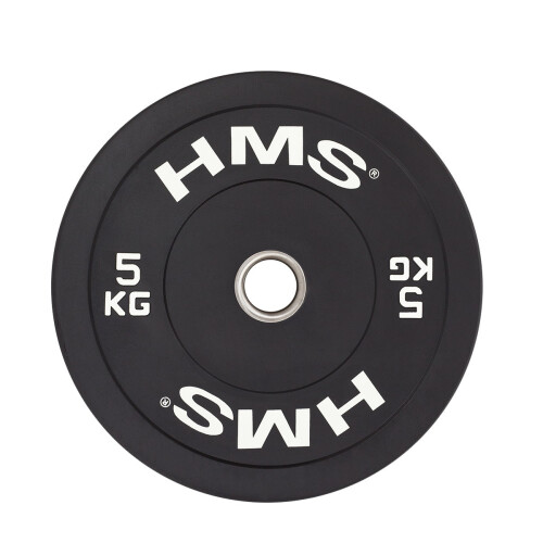 Schwarze olympische Stoßfängerplatte, 5 kg