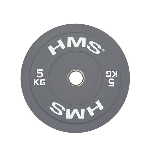Plaque olympique Bumper, 5 kg, grise