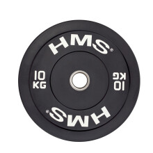 10 kg schwarze olympische Stoßfängerplatte