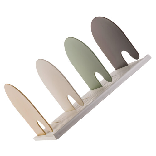 3Pcs Plastic Decorative Bookends for Office Desk and Bookshelf 2