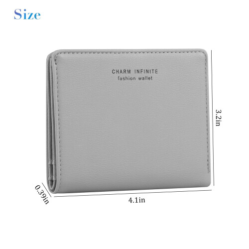 Δερμάτινη θήκη πιστωτικών καρτών με RFID-Blocking για γυναίκες – Πορτοφόλι με τσέπη με 2