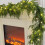 Kunstmatige Norfolk dennenkrans 1,8 meter warm wit LED 5