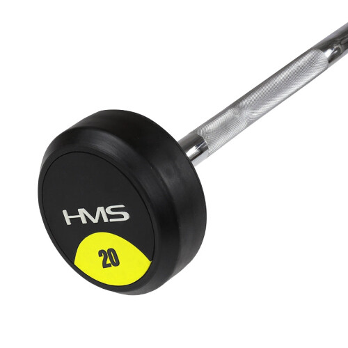 20 kg gummibelagd Curl Bar - Gymutrustning