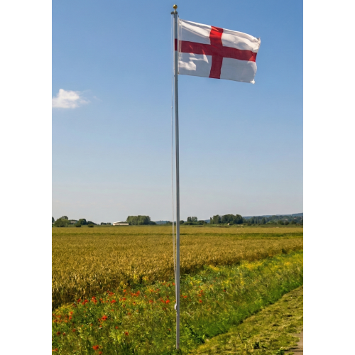 Noa and Nani Aluminium Flagpole 20ft with England Flag