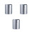 3Pcs Silver Desktop Waste Container Stainless Steel Office Trash Bin 4