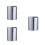 3Pcs Silver Desktop Waste Container Stainless Steel Office Trash Bin 5