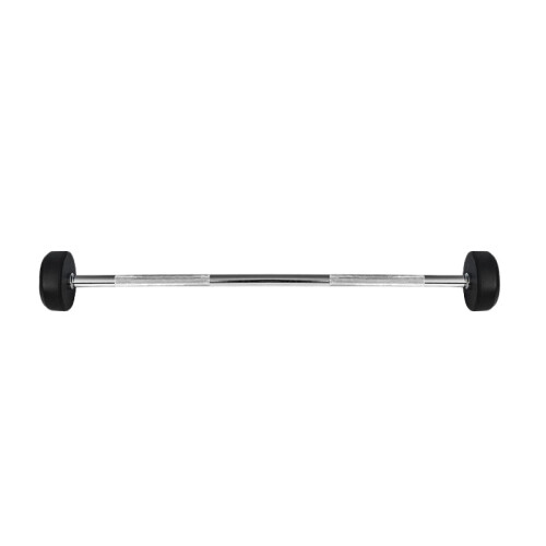 Gummibelagd skivstång, 15 kg, hållbart grepp