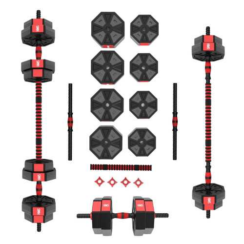 Ensemble d'haltères et de barres composites de 15 kg