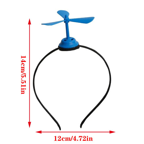 Κορδέλα μαλλιών Bamboocopter Ανεμόμυλος Haircase Αξεσουάρ πάρτι για ενήλικες παιδιά 2