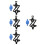 4Pcs Blue Bike Bottle Rack with Hidden Tracker Protector 4