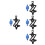 4Pcs Blue Bike Bottle Rack with Hidden Tracker Protector 7
