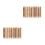 20Pcs Wood Clay Texture Wheel Assorted Colors Pottery Rolling Pin Tool 7