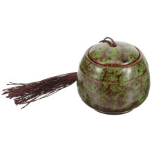 Mini Keramikurne Grün, Tierurne Mit Deckel, Kompakt & Hochwertig