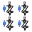 4Pcs Blue Bike Bottle Rack with Hidden Tracker Protector 9
