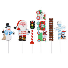 5 Set 30Pcs Christmas Cake Toppers Cupcake Decorations