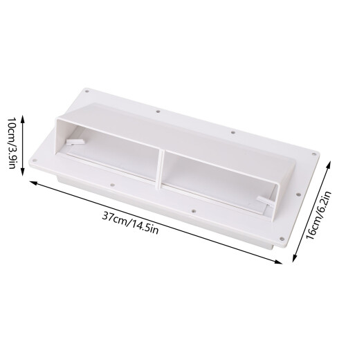 ABS Wind-Proof Exhaust Vent Cover for RV/Camper, White, Lockable 1