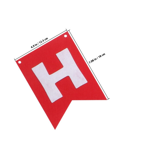 Fødselsdagsbanner i assorterede farver – 18x12 cm 1