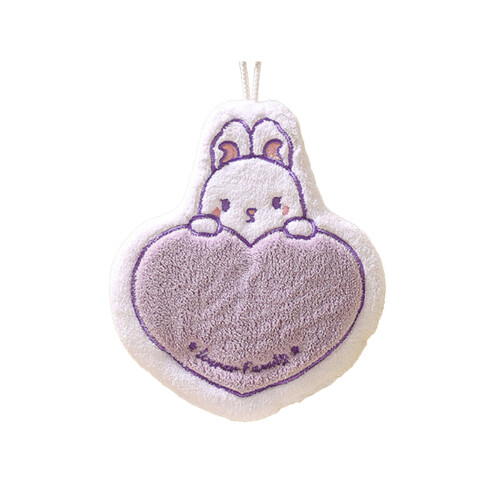 Children Hand Towels with Easter Bunny Patterns - with lanyard, Soft Microfiber Quick Drying Absorbent Cloths for Various Uses 1