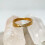 3 mm gedraaide oneindigheidsring van 18-karaats verguld titanium 5