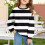 Girls Striped Sweatshirt Long Sleeve Crewneck Pullover 2