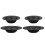 12Pcs Kitchen Sink Strainers Black Stainless Steel Drain Filter Basket 2