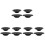 12Pcs Kitchen Sink Strainers Black Stainless Steel Drain Filter Basket 3