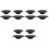 12Pcs Kitchen Sink Strainers Black Stainless Steel Drain Filter Basket 4