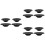 12Pcs Kitchen Sink Strainers Black Stainless Steel Drain Filter Basket 7