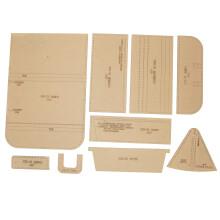 Vintage Inspired Design Clear Acrylic Templates Transparent Acrylic Leather Pattern For Stylish Shoulder Bag Designs Professional Design Wallet