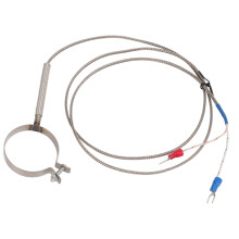 Câble métallique, thermocouple de type K, acier inoxydable, haute résistance à la température, borne à fourche, mesure précise